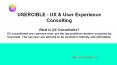 Usercible UX & User Experience Consulting PowerPoint PPT Presentation