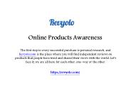 Online Products Awareness