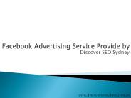Facebook Advertising Provide by Discover SEO Sydney