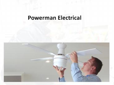 Taking care of ceiling fans