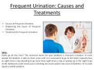 Frequent Urination: Causes and Treatments