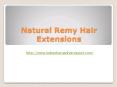 Natural remy hair extensions