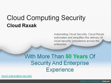 cloud security compliance