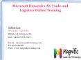 Microsoft Dynamics AX Trade and Logistics Online Training in Canada,Dubai PowerPoint PPT Presentation