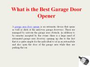 best garage door opener