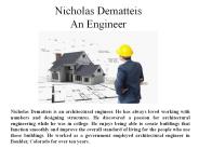 Nicholas Dematteis-An Engineer