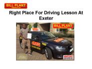 Driving Lessons Exeter