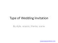 choose wedding invitations by styles PowerPoint PPT Presentation