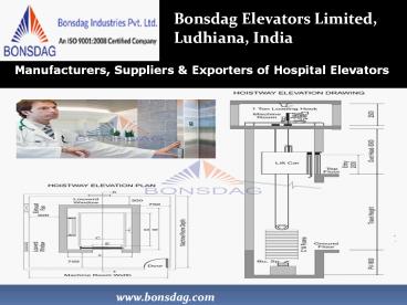 Hospital Elevator Manufacturers in India