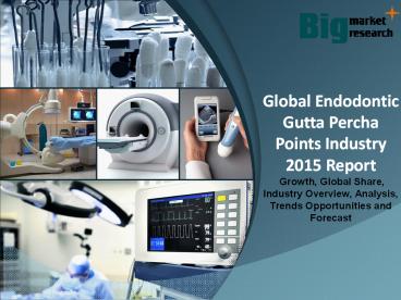 Global Endodontic Gutta Percha Points Industry 2015