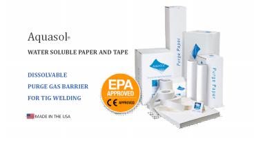Water Soluble Purging Paper and Tapes from Aquasol Welding