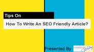 How to write an seo friendly article (1)