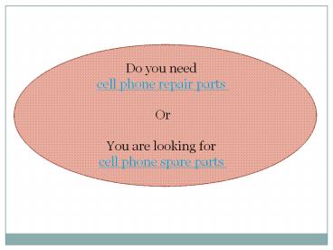 cell phone parts store