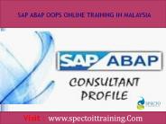 sap abap oops online training in malaysia