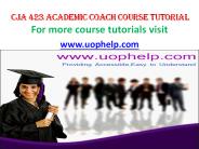 cja 423 Academic Coach/uophelp