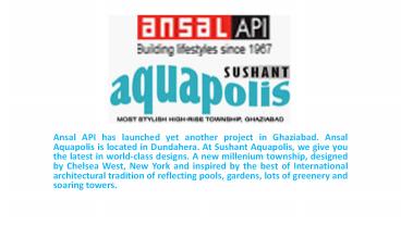 Ansal Aquapolis Ghaziabad