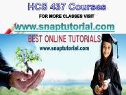 HCS 437 Apprentice tutors/snaptutorial