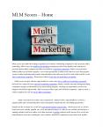 MLM Scores - Home (1) PowerPoint PPT Presentation