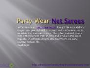 Party Wear Sarees