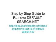 Step by Step Guide to Remove DEFAULT-SEARCH.NET