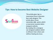 Tips to become Best Website Designer