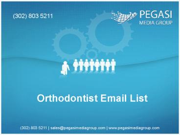  Orthodontist Email List 