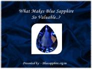 What makes blue sapphire so valuable?