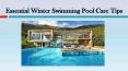Essential Winter Swimming Pool Care Tips PowerPoint PPT Presentation