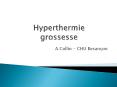 Hyperthermie  grossesse PowerPoint PPT Presentation