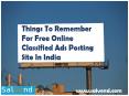 Things To Remember For Free Online Classified Ads Posting Site In India PowerPoint PPT Presentation