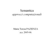 Semantica approcci computazionali