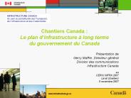 Chantiers Canada : Le plan d