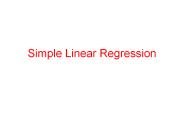 Simple Linear Regression