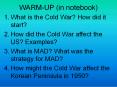 WARM-UP (in notebook) PowerPoint PPT Presentation