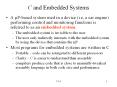 C and Embedded Systems PowerPoint PPT Presentation
