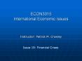 ECON3315 International Economic Issues PowerPoint PPT Presentation