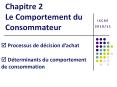 Chapitre 2 Le Comportement du Consommateur PowerPoint PPT Presentation
