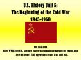 U.S. History Unit 5: PowerPoint PPT Presentation