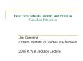 Brave New Schools: Identity and Power in Canadian Education PowerPoint PPT Presentation