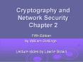 William Stallings, Cryptography and Network Security 5/e PowerPoint PPT Presentation