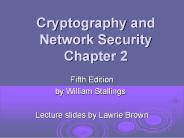 William Stallings, Cryptography and Network Security 5/e