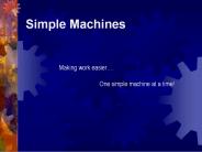 Simple Machines