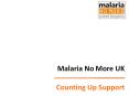 Malaria No More UK Counting Up Support PowerPoint PPT Presentation