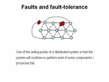 Faults and fault-tolerance