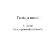 Teoria ja metodi PowerPoint PPT Presentation