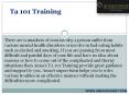 TA 101 Training PowerPoint PPT Presentation