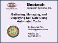 Gathering, Managing, and Displaying Soil Data Using Automated Tools PowerPoint PPT Presentation
