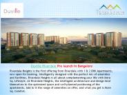 Duville Riverdale Heights | Pre launch Offers with 2 BHK Flats