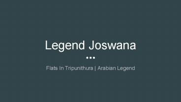 Flats in tripunithura - Apartments in tripunithura by Arabian Legend