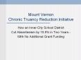 Mount%20Vernon%20Chronic%20Truancy%20Reduction%20Initiative PowerPoint PPT Presentation